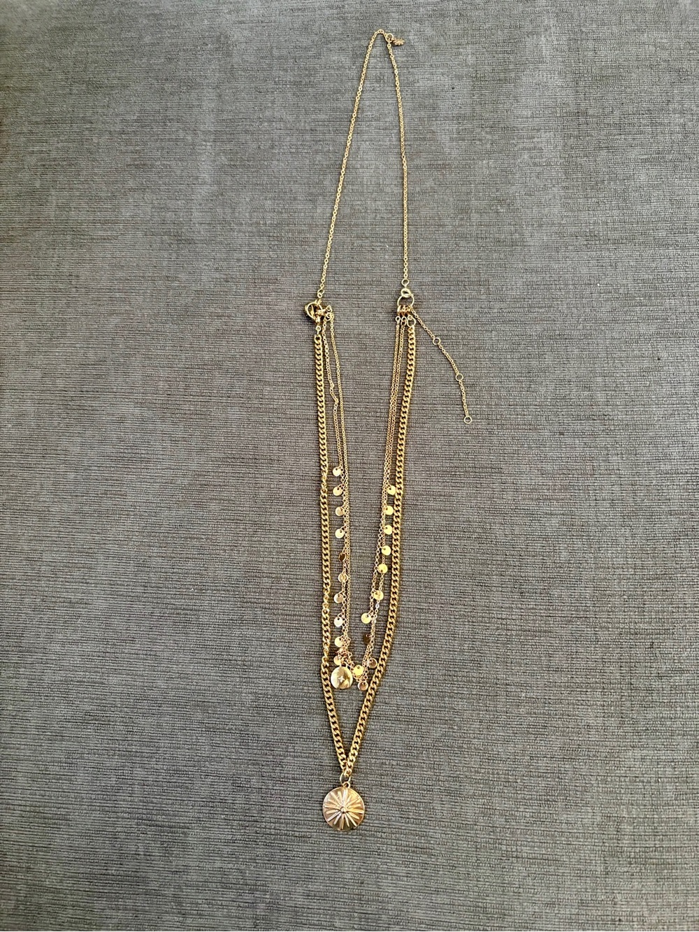 Uncommon James- Layered Gold-Tone Pendant Necklace Set - Women Jewelry - Picture 2 of 4